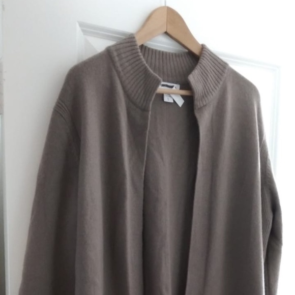 NWOT- ATHLETA Spirit Wool Cashmere Wrap Cozy Sweater Cardigan | Coffee House L - Picture 8 of 8